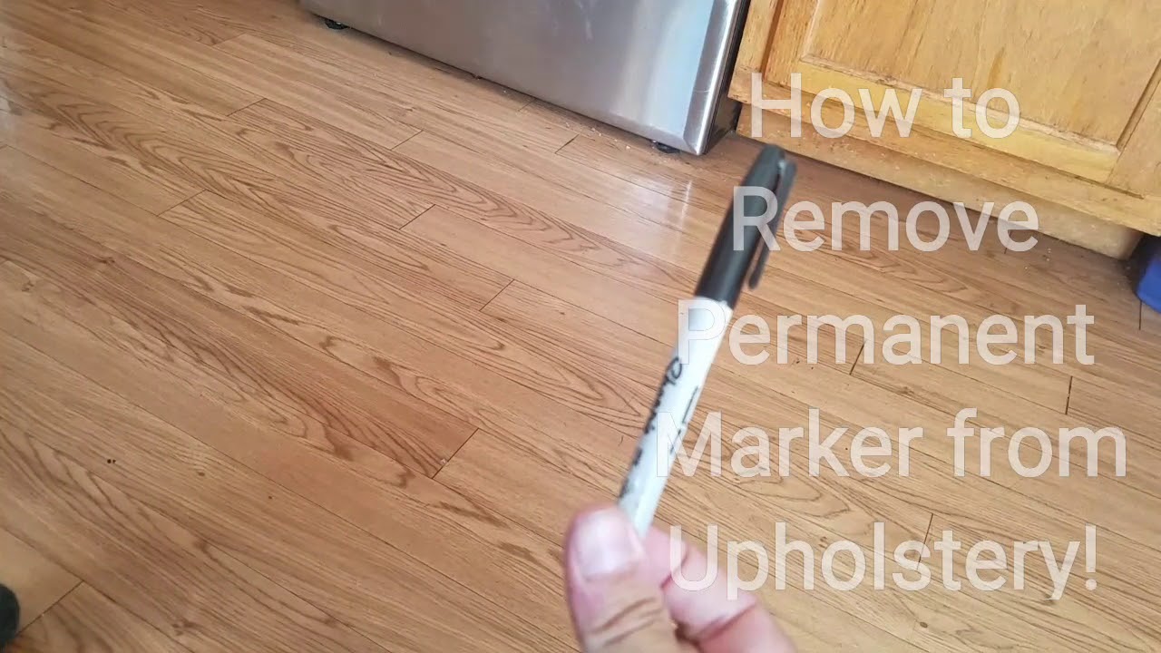 how to get marker out of a couch