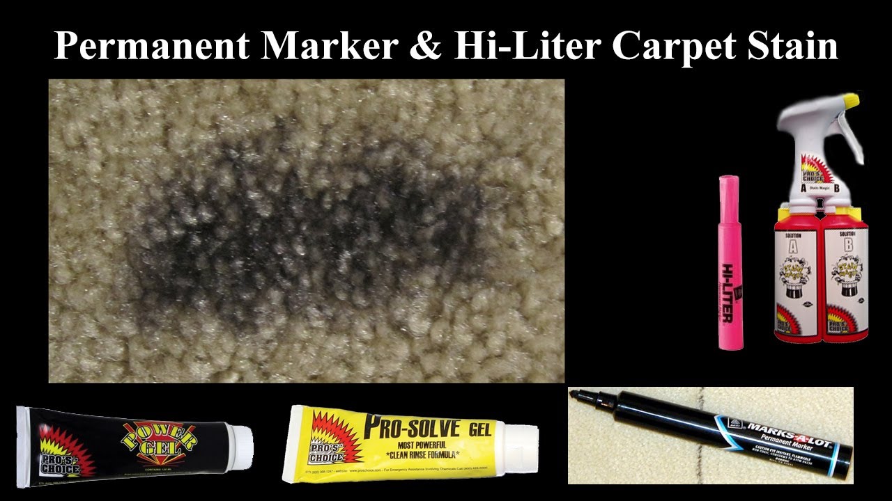 how do you remove permanent marker from carpet