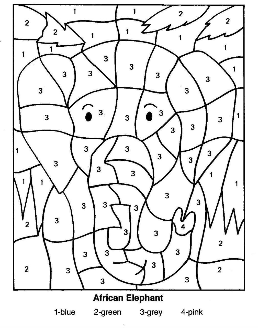 number colouring sheets printable